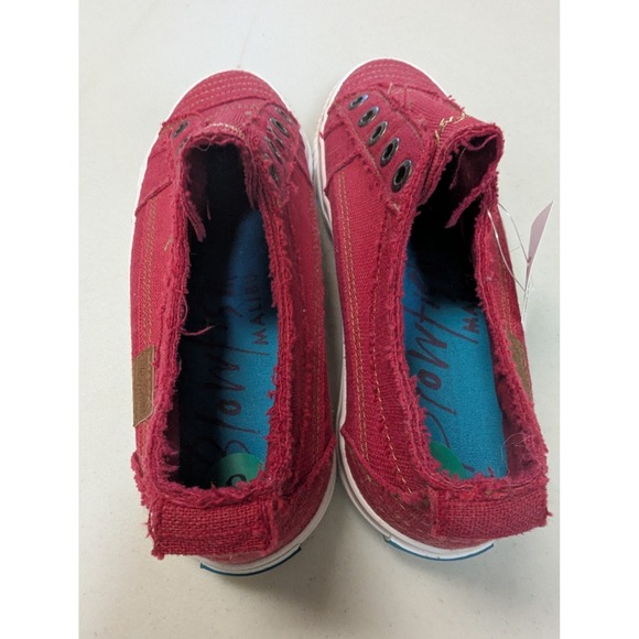 Blowfish Malibu Red Canvas Slip On Sneakers Shoes Womens Size 8 - Picture 9 of 12